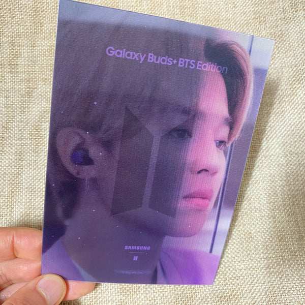 BTS JIMIN [SAMSUNG Galaxy Buds] Official Lenticular Photocard / New, Rare / Gift
