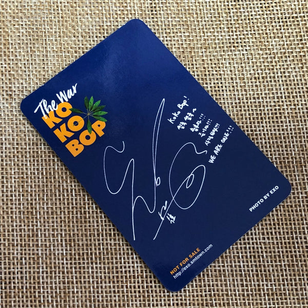 EXO SUHO #1 [ The War KOKOBOP ] Official Photocard, 4th Album / New / Gift