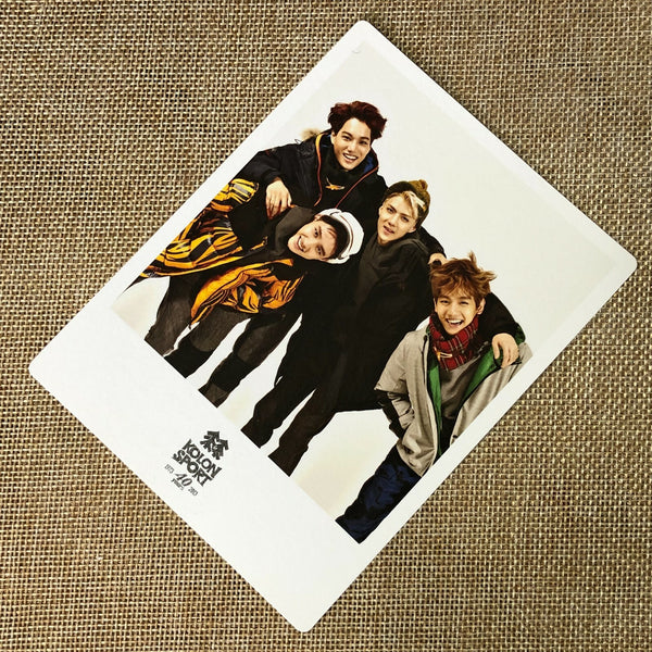EXO GROUP #1 [ KOLON Sport ] Official Polaroid Photocard, EXO K M / New / Gift