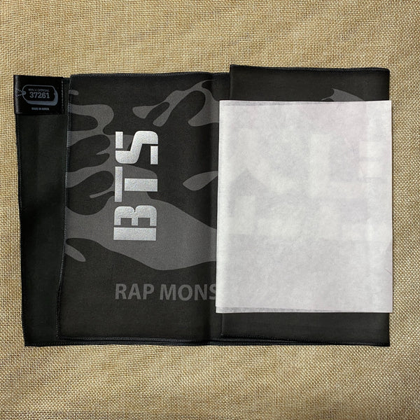 BTS 37261 [ 2016 ] Official Slogan Towel, CAMO ARMY Original / New, Rare / Gift