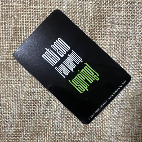 NCT 2018 JENO [ FAN PARTY SPRING ] Official Limited Photocard / New, Rare / Gift