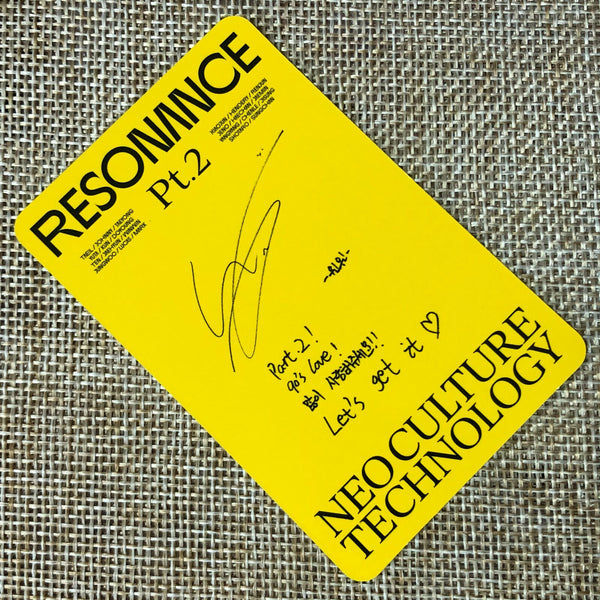 NCT 2020 WINWIN [ RESONANCE Pt.2 Departure ] Official Photocard / New / Gift