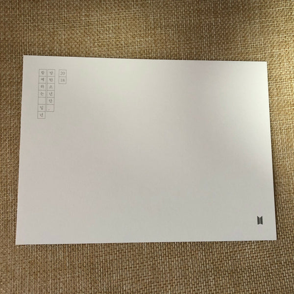 BTS JUNGKOOK [2018 Season's Greetings] Official Limited Postcard / New, Rare /+G