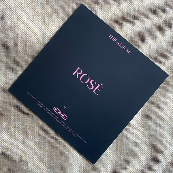 BLACKPINK ROSE [THE ALBUM] Official Square Photocard Postcard, 15cm / New / Gift