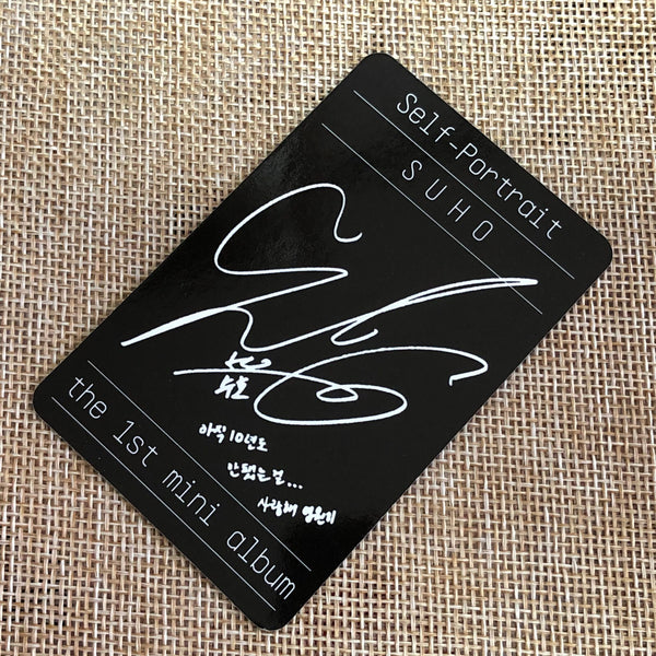EXO SUHO #3 [ Self Portrait ] Official Photocard, 1st Mini Album / New / Gift