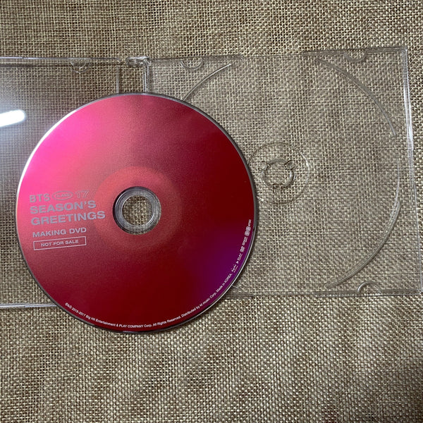 BTS DVD [ 2017 Season's Greetings ] Official DVD Only / New, Rare / Gift