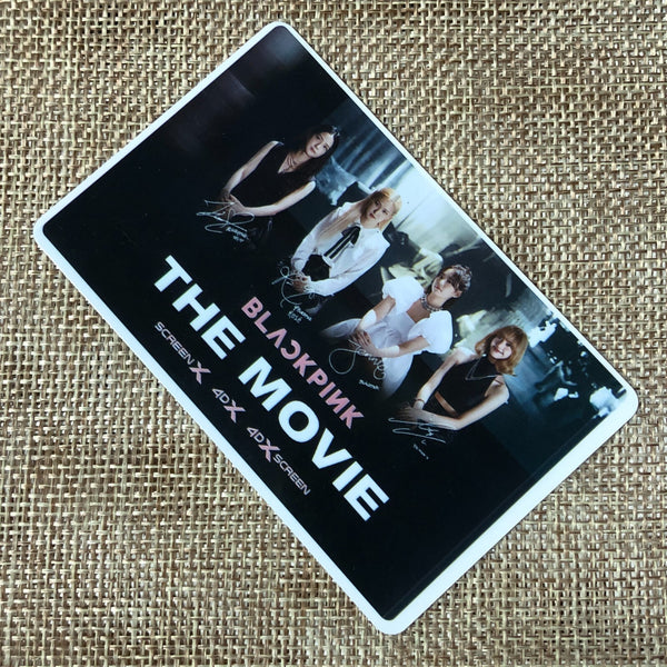 BLACKPINK GROUP #1 [The Movie CGV] Official Ticket Photocard / New, Rare / Gift