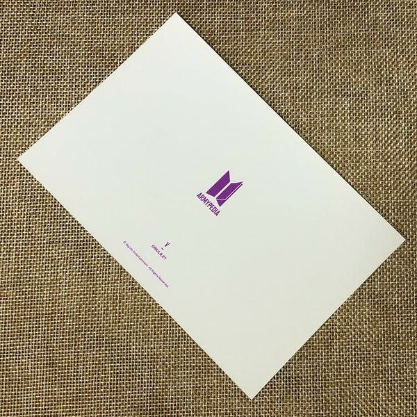 BTS V [ Armypedia O!RUL8,2? ] Official Postcard Photocard / New, Rare / Gift