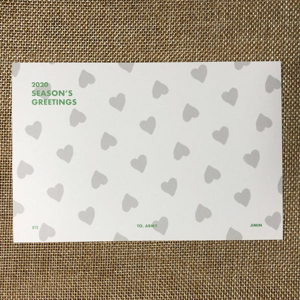 BTS JIMIN [ 2020 Season's Greetings ] Official Limited Postcard Set / New / Gift