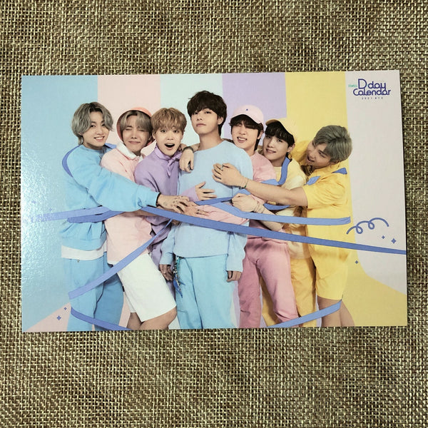 BTS GROUP #1 [FESTA D-Day Calendar 8th Anniversary] Official Postcard / Gift