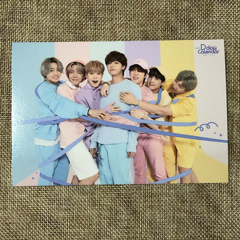 BTS GROUP #1 [FESTA D-Day Calendar 8th Anniversary] Official Postcard / Gift