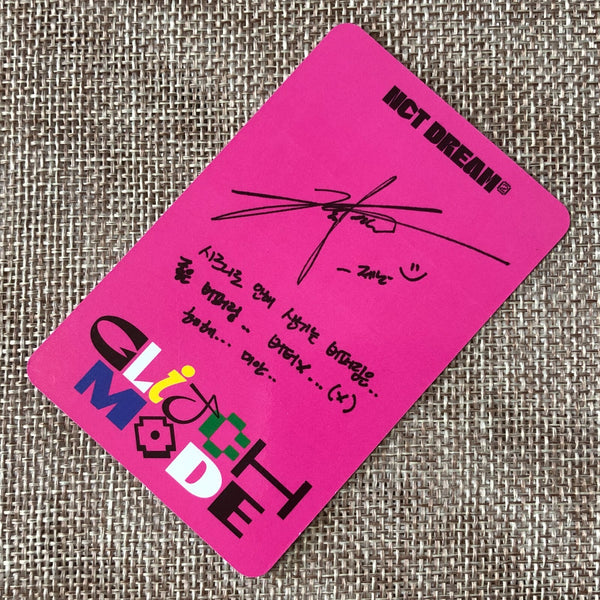 NCT DREAM JENO [ GLITCH MODE Photobook ] Official Photocard, Glitch / New / Gift