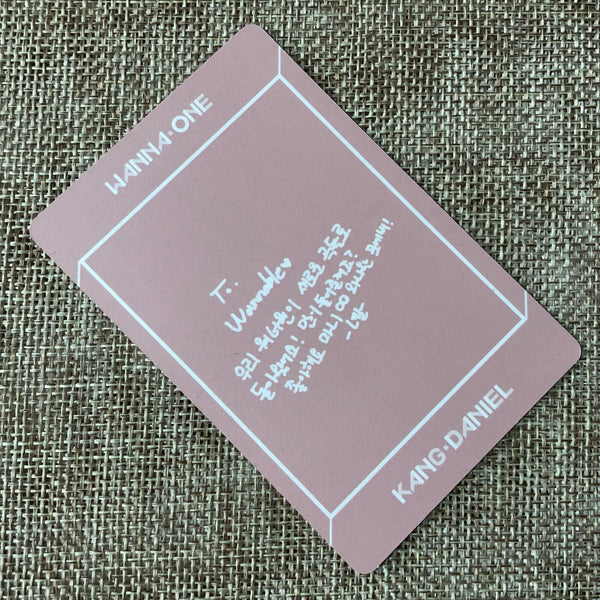 WANNA ONE KANG DANIEL [Undivided] Official Photocard, Regular Ver. / New / Gift