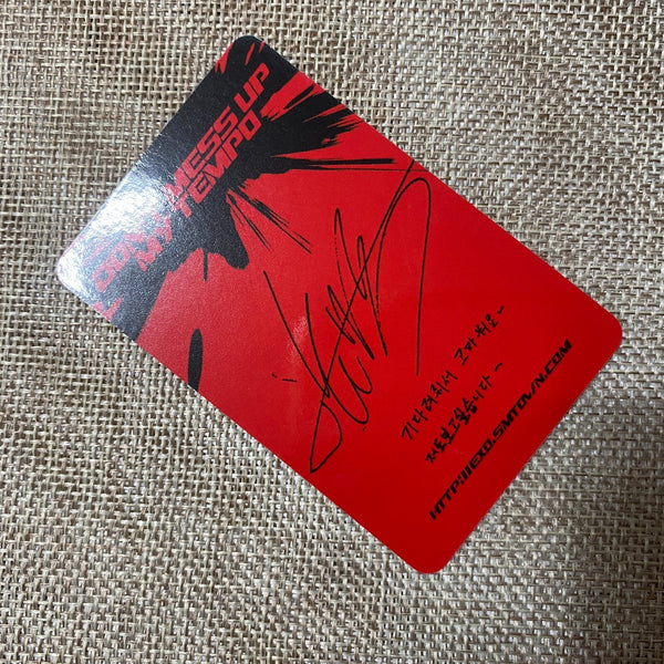 EXO LAY [ Don't Mess Up My Tempo ] Official Photocard, Vivace 5th / New / Gift
