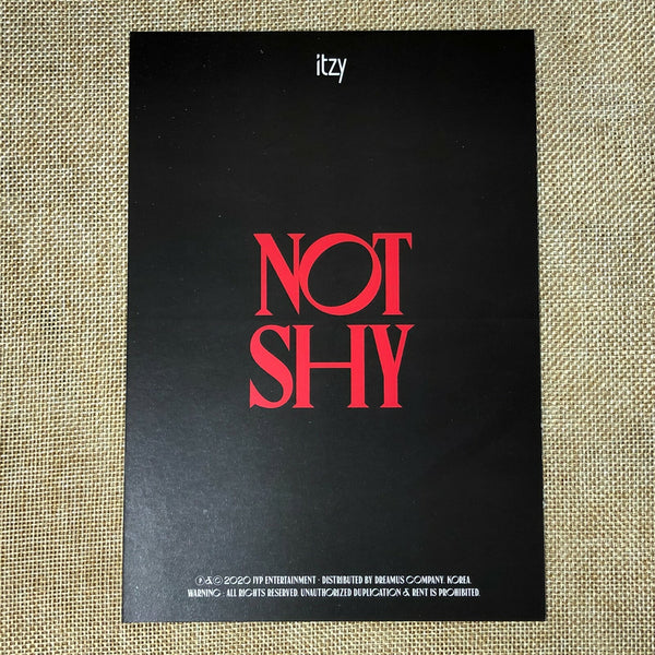 ITZY GROUP [NOT SHY] Official Pre Order Benefit Limited WANTED Poster Set / Gift