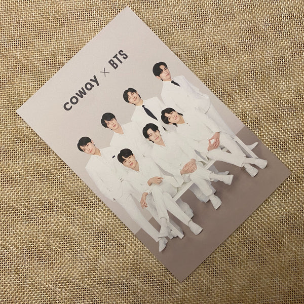 BTS GROUP #2 [BTS x COWAY] Official Postcard Photocard Limited / New, Rare /+G