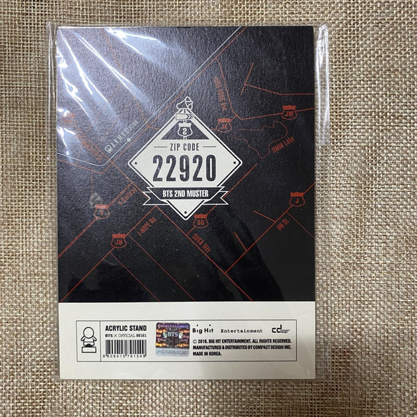 BTS SUGA [ ARMY 2nd Muster ZIP CODE 22920 ] Official Acrylic Stand / New / Gift
