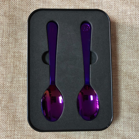 BTS [BASKIN ROBBINS] Official Purple Ice Cream Spoon Set / New, Rare / Gift
