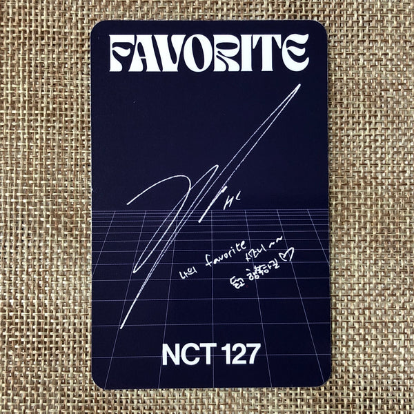 NCT 127 HAECHAN [FAVORITE Repackage KIHNO Poetic] Official Photocard / Gift