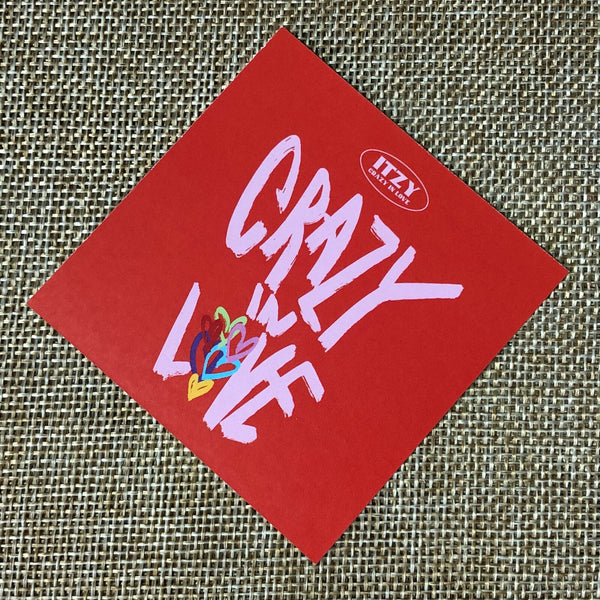 ITZY RYUJIN #2 [CRAZY IN LOVE] Official Preorder Special Photocard / New / Gift
