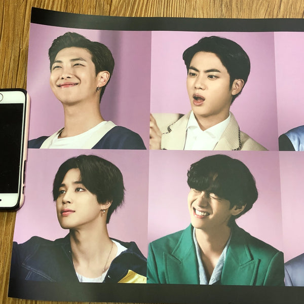 BTS GROUP [ Samsung Galaxy S20+ ] Official Unfolded Poster / New, Rare / Gift