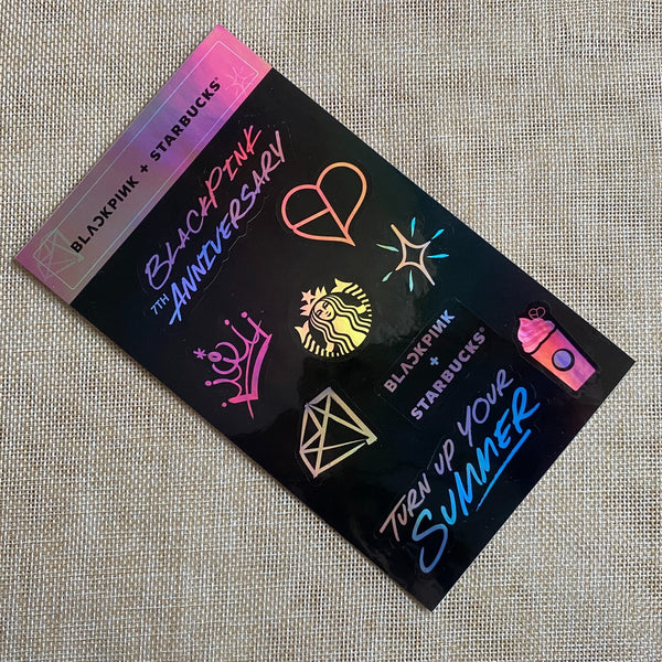 BLACKPINK X Starbucks [ 7th Anniversary Sticker Limited ] / New, Rare / Gift