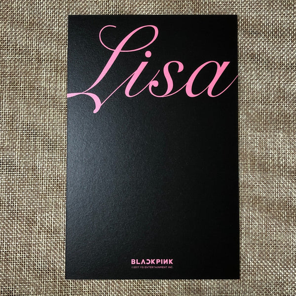 BLACKPINK LISA #1 [Pop-Up Store As If It's Your Last] Official Postcard / Gift
