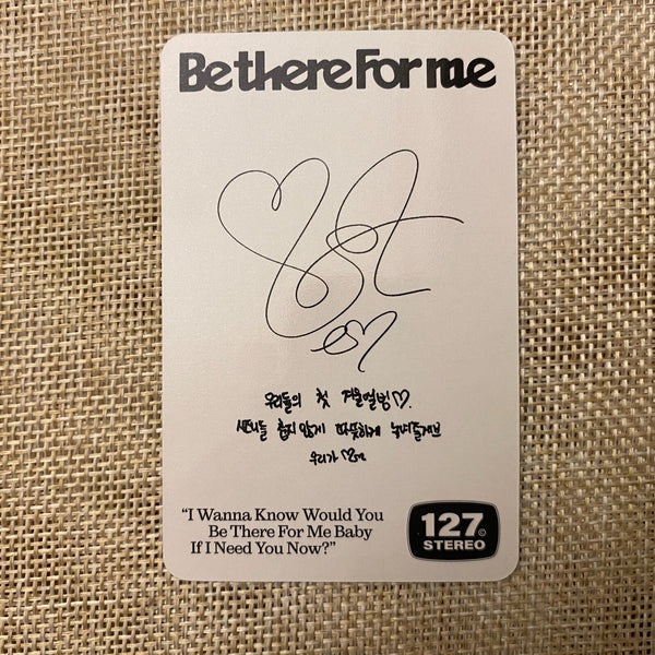 NCT 127 TAEYONG [ Be There For Me ] Official Photocard, Stereo Ver / New / Gift