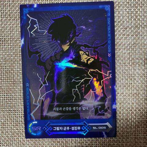Solo Leveling SL 005 Super Rare SR Holo Card / Korean Webtoon Trading Card / New