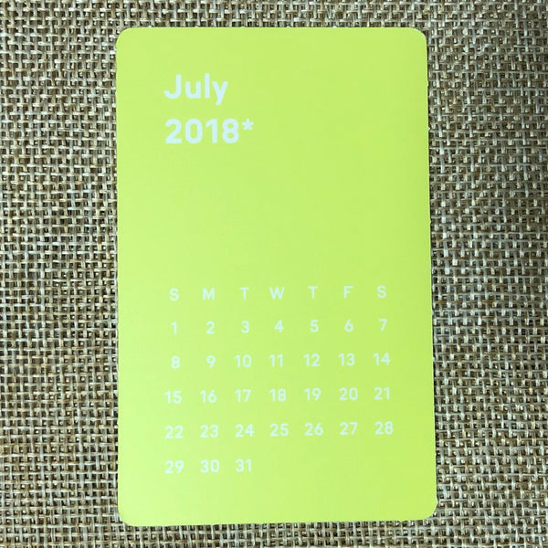 NCT DOYOUNG [2018 Season's Greetings] Mini Calendar Official Photocard / Gift