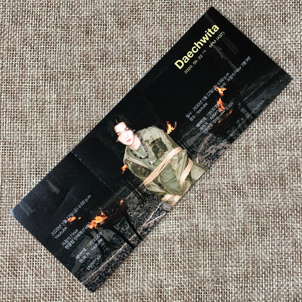 BTS SUGA [ DAECHWITA Youtube ] Official Ticket Photocard / New / Gift