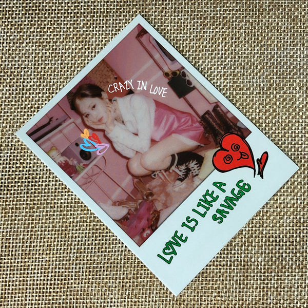 ITZY RYUJIN #1 [CRAZY IN LOVE] Official Polaroid Photocard, 1st Album / Gift
