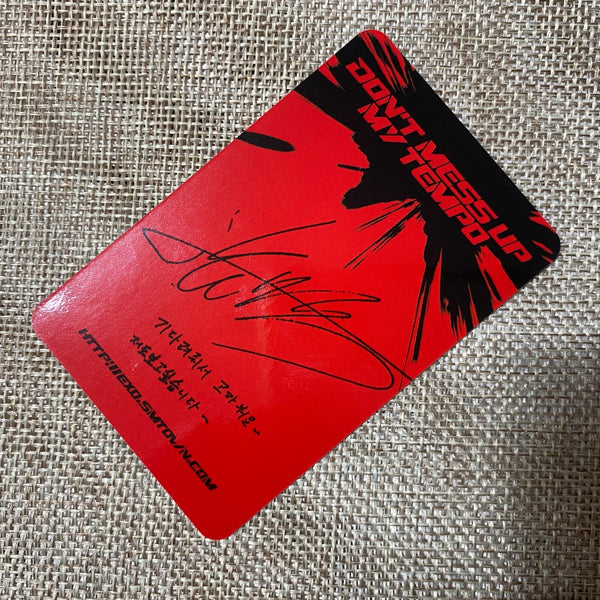 EXO LAY [ Don't Mess Up My Tempo ] Official Photocard, Vivace 5th / New / Gift