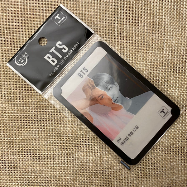 BTS RM [ 2019 CU T-Money Transparent ] Official Photocard / New / Gift