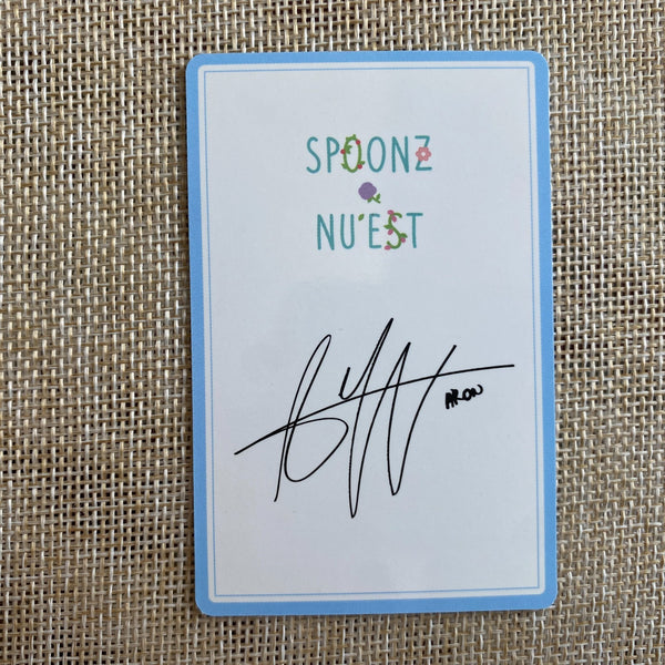 NU'EST ARON [ NU'EST x SPOONZ ] Official Photocard / New, Rare / Gift