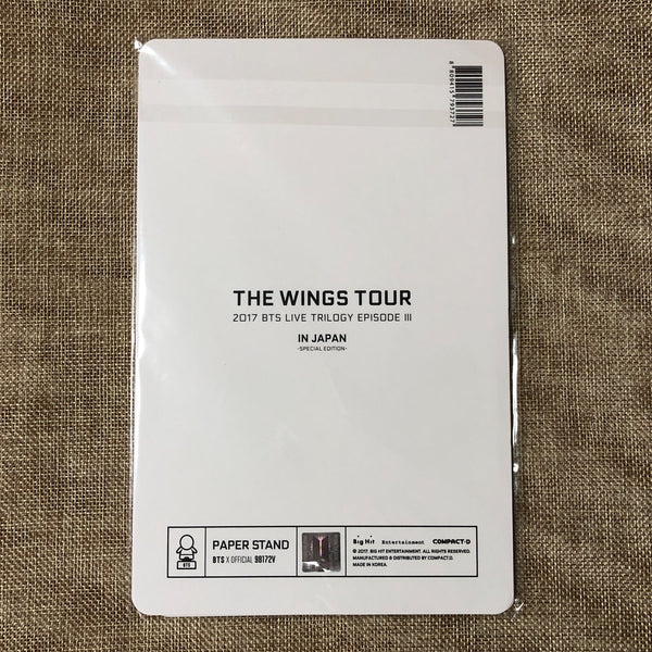 BTS V [ The Wings Tour in Japan Special ] Official MD Paper Stand / New / Gift