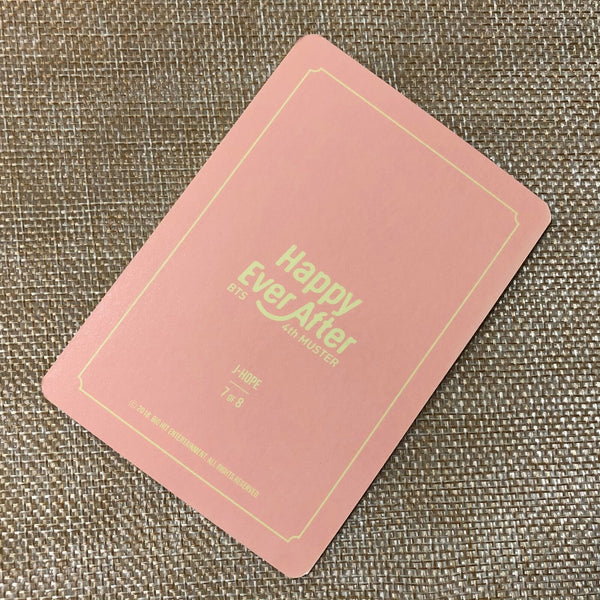 BTS J-HOPE 7/8 [4th Muster Happy Ever After] Official Mini Photocard / Gift