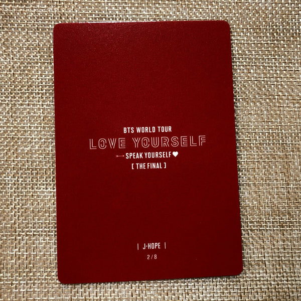 BTS J-HOPE 2/8 [ Speak Yourself The Final ] Official Mini Photocard / New / Gift