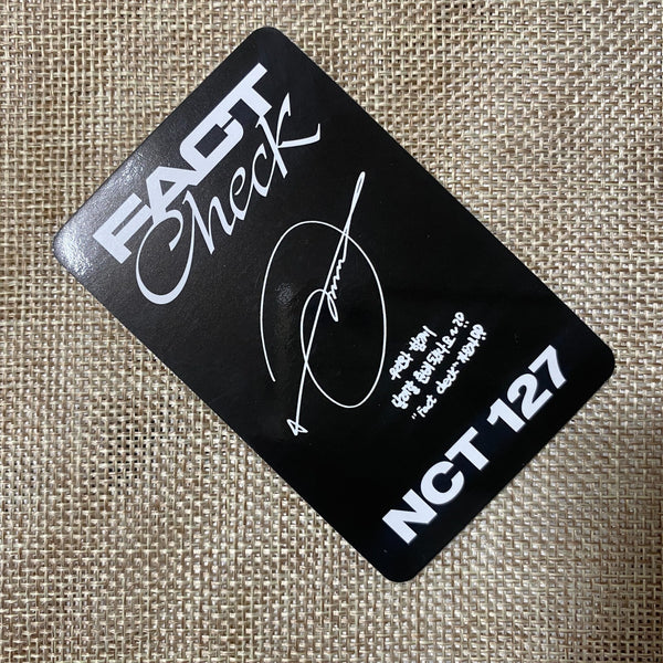 NCT 127 JUNGWOO [ Fact Check ] Official Photocard, Chandelier Ver. / New / Gift