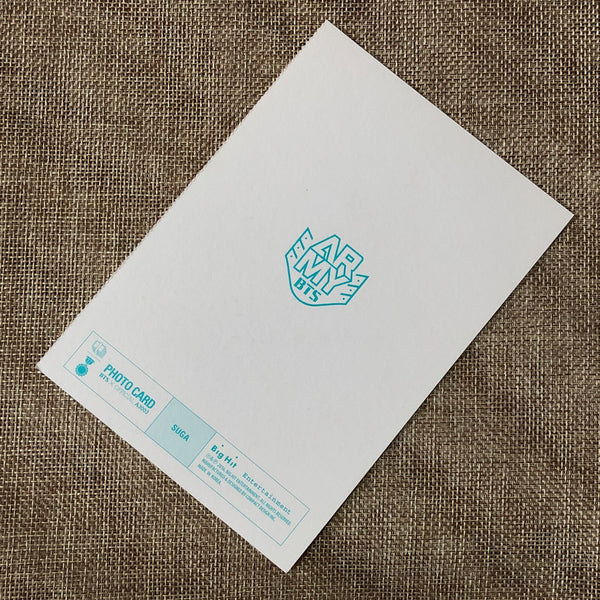 BTS SUGA [ 3rd ARMY Membership Kit ARMY ZIP ] Official Postcard / New / Gift