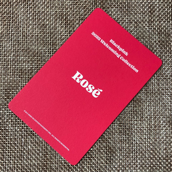 BLACKPINK ROSE #6 [ 2022 Welcoming Collection ] Official Photocard / New / Gift