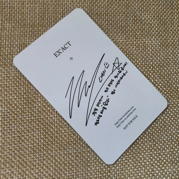 EXO CHEN #1 [ EXACT EX'ACT ] Official Photocard, 3rd Album / New, Rare / Gift
