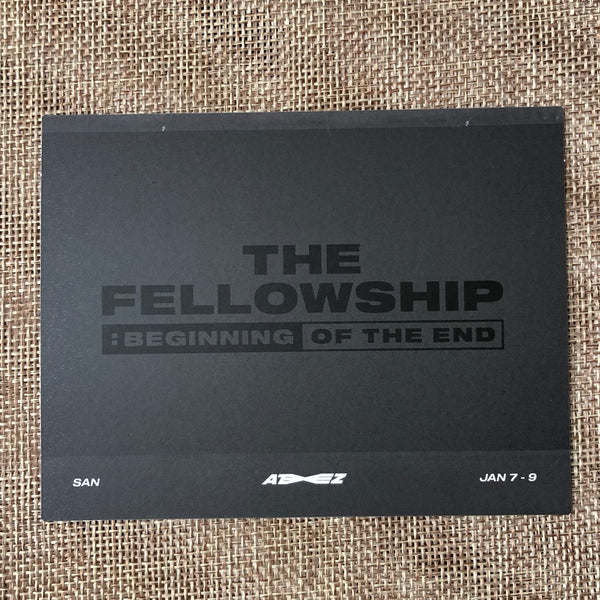 ATEEZ SAN [THE FELLOWSHIP : BEGINNING OF THE END DVD] Official Polaroid Photo
