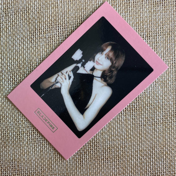 BLACKPINK LISA [Light Stick Ver 2] Official Polaroid Photocard / New, Rare /+G