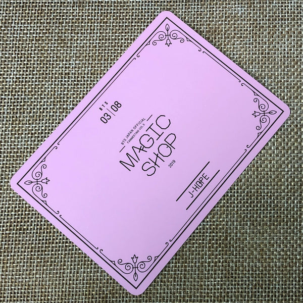 BTS J-HOPE 3/8 [MAGIC SHOP Fan Meeting Japan] Official Mini Photocard / Gift