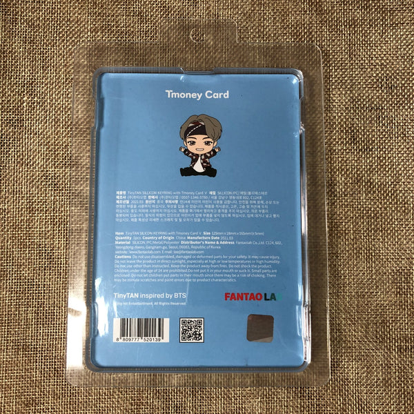 BTS V TAEHYUNG [TinyTAN] Official Silicon Keyring with Tmoney Card / New / Gift