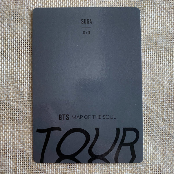 BTS SUGA 8/8 [ Map Of The Soul Tour ] Official Mini Photocard / New, Rare / Gift