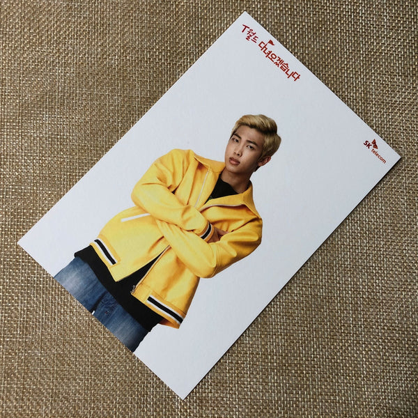 BTS RM [ SKT ] Official Postcard Photocard, Limited / New, Rare / Gift
