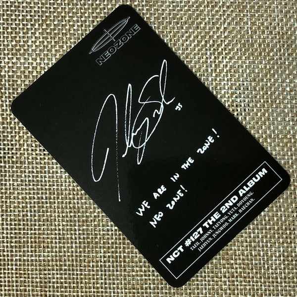 NCT 127 JOHNNY [ NEO ZONE ] Official Photocard, KIHNO Ver / New / Gift
