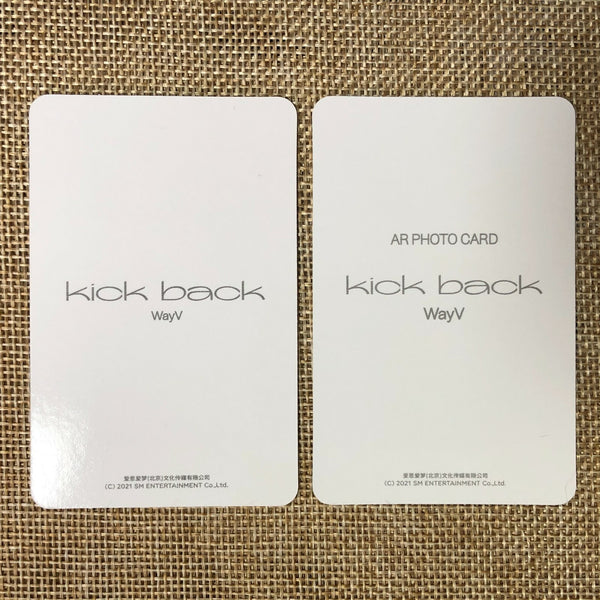 NCT WINWIN [Wayv Kick Back] Official AR Photocard Set, SMTOWN Goods / New / Gift